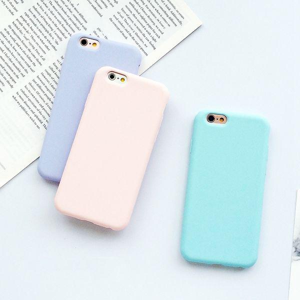 Buy Candy Color Soft TPU Case For iPhone 6 6s 7 8 Plus X XR XS MAX ...