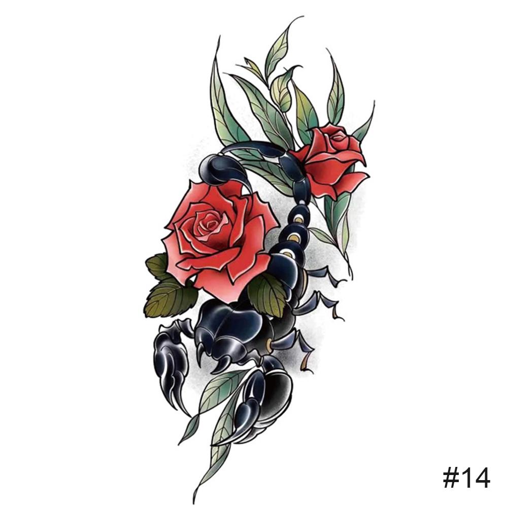 Temporary Small Fresh Colorful Tattoo Stickers Waterproof Long Lasting Tattoo Stickers Body Art Paste Painting Tattoo