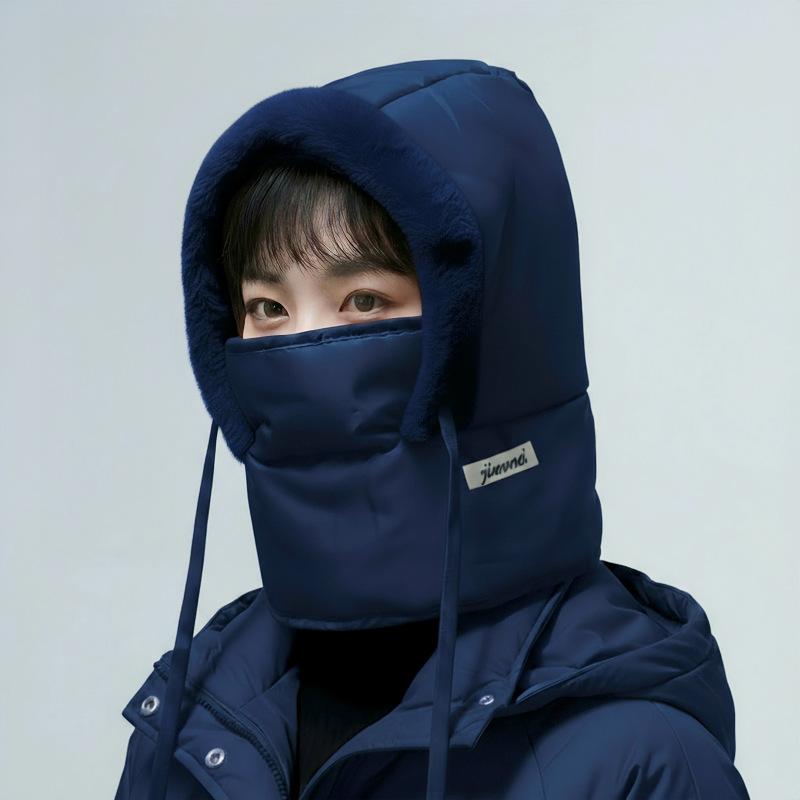 Unisex Winter Hooded Mask Windproof Fleece Face Cover With Neck Protection All-In-One Cold Weather Balaclava For Men Women