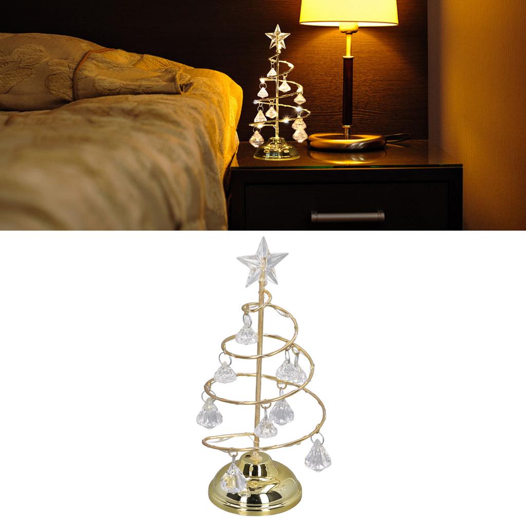 LED Christmas Tree Lamp Small   Decorative Iron Tree Night Light Ornament for Gift