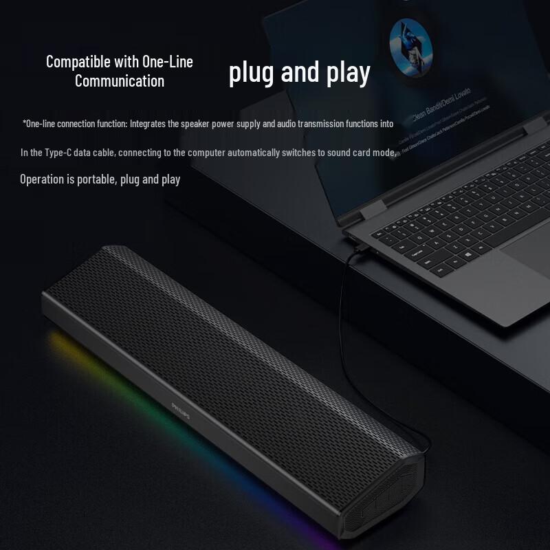 Philips SPA5109 Bluetooth Computer Speaker with FM Radio