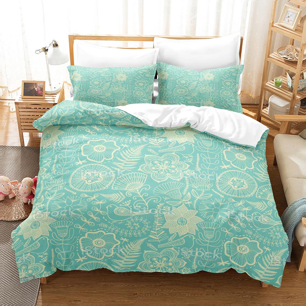 3D Printed Bohemia Art Design Bedding Set Down Quilt Cover With Pillowcase Double SIngle King