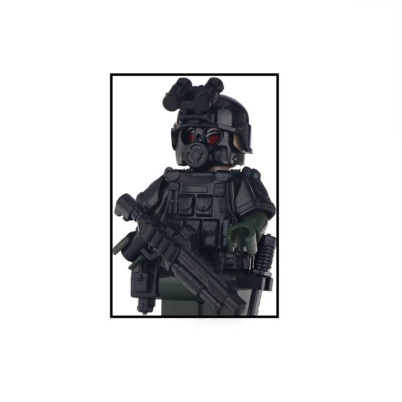 SWAT Military Truck ORV Black SUV Car Ciry Police Army MOC Building Blocks Figures Soldier Weapons Bricks Mini Toys for Children