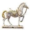 Realistic Horse Figurine Handcrafted Pony Resin Statue Simulated Farm Animal Sculpture Home Office Desktop Decoration Ornament