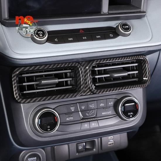 ABS Carbon Car Air Condition Outlet Vent Trim Cover For Ford Maverick -