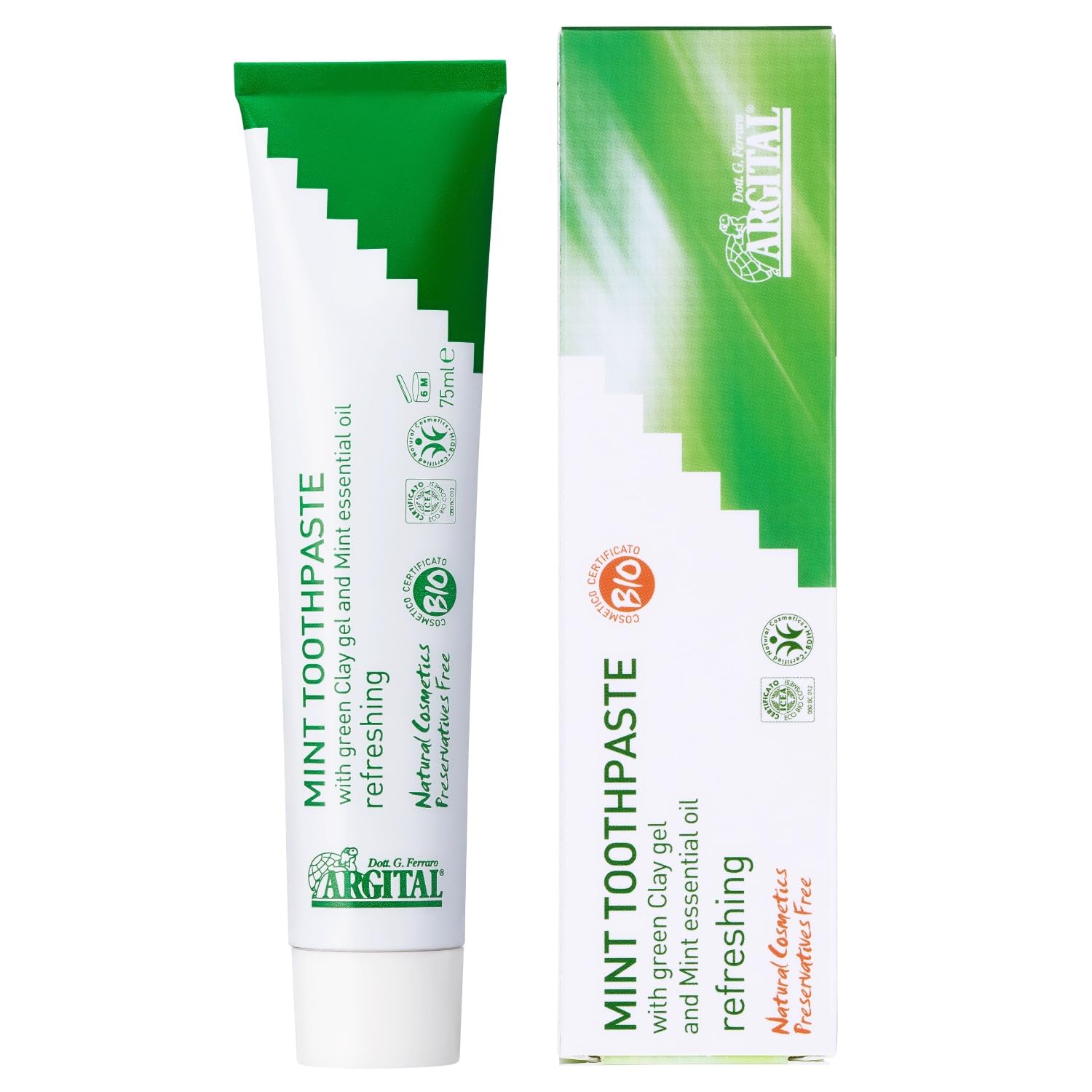 

[Official] ARGITAL Green Clay Toothpaste (Mint) 75ml