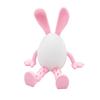 Flexible Joint Artistic Rabbit Egg Sculpture Modern 3D Printed Action Figure Ornaments, Minimalist Display Piece for Collectors