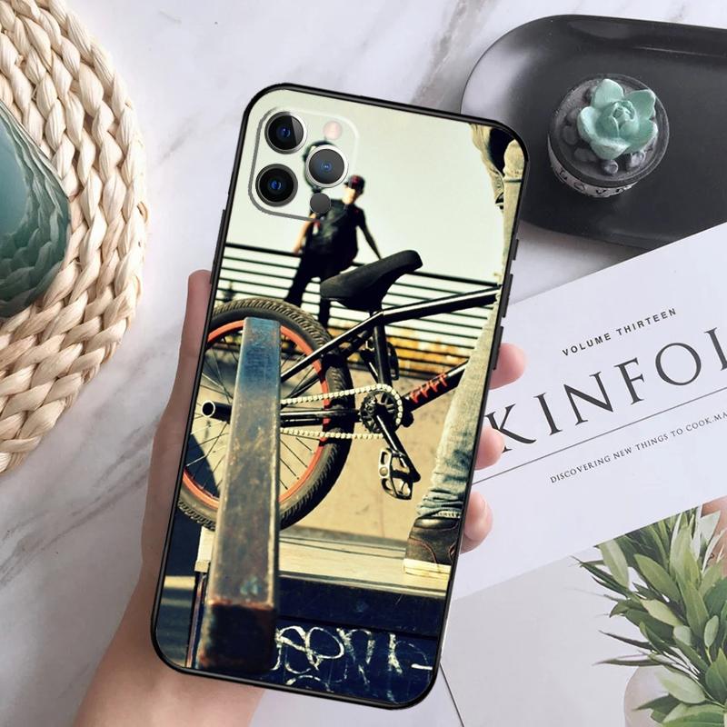 

Love BMX Bike Sports Case For iPhone 15 11 12 13 14 Pro Max XS XR X 7 8 Plus 12 13 Mini 16 Pro Max Soft Cover iPhone 12 Pro