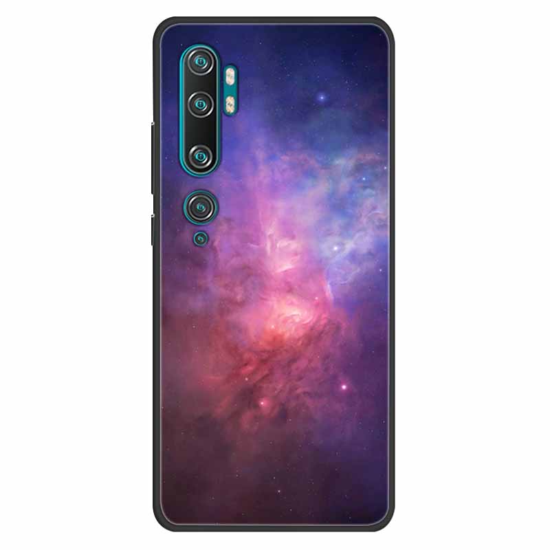 For Xiaomi Mi Note 10 Case Silicone Soft Owl Lion TPU Fashion Back Cover For Xiaomi Mi Note10 Cases Protective Printed Covers
