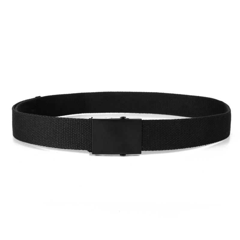 New High Quality Canvas Nylon Braid Belt For Men Jeans Belts Metal Roller Luxury Automatic Buckle Webbing Waist Outdoor Sports