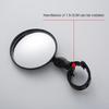 Bicycles Rearview Mirror Electric Bike Rear View Mirror 180 Degree Adjustable Handlebar Mirror Easy to Install