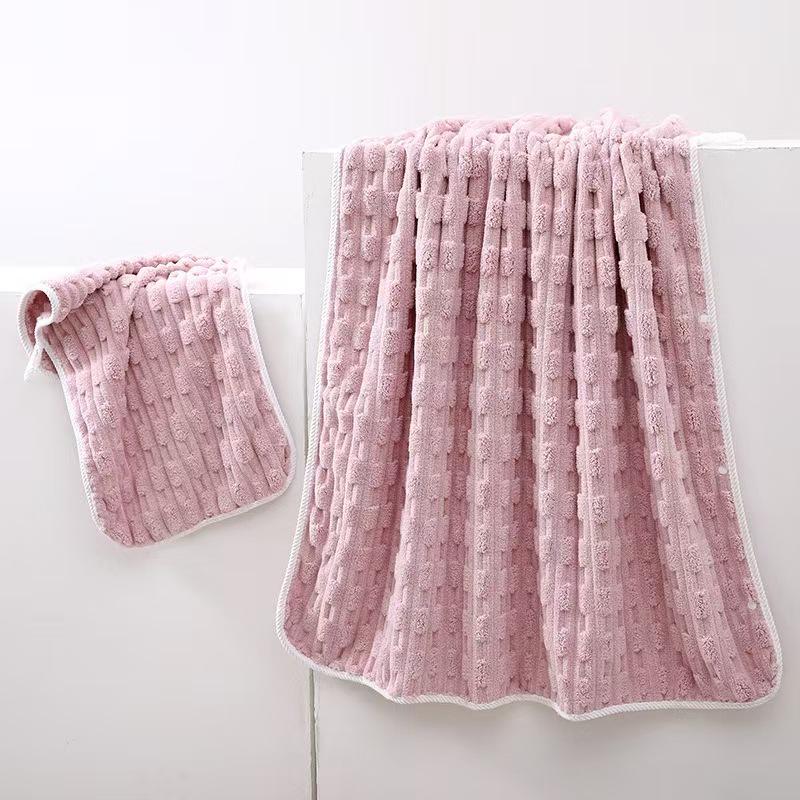 Bamboo Coral Velvet Absorbent Face Wash Towel - No Lint, Thick, Soft