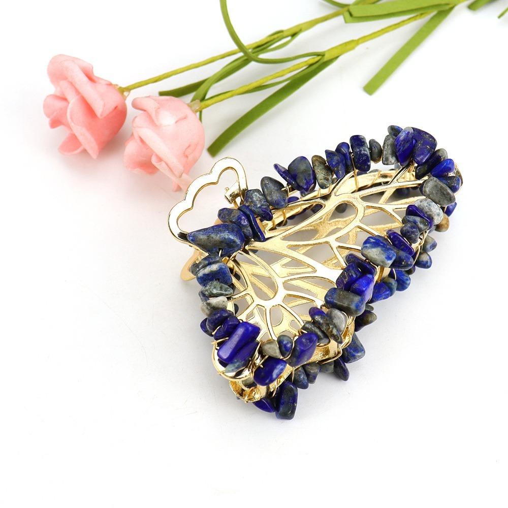 Crushed Stone Hair Clip Non-slip Butterfly Crystal Hairpin Elegant Hair Claw  Party