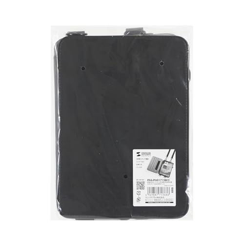 SANWA SUPPLY PDA-IPAD1712BK2 Case with Stand and Belt for iPad Pro 11-inch (M4/2024)