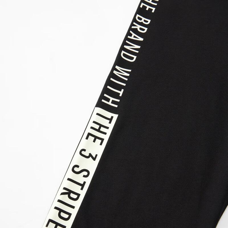 Adidas SS25 Fashion Comfortable Soft Versatile Long Sleeve T-Shirt Unisex Tops Black JL5908