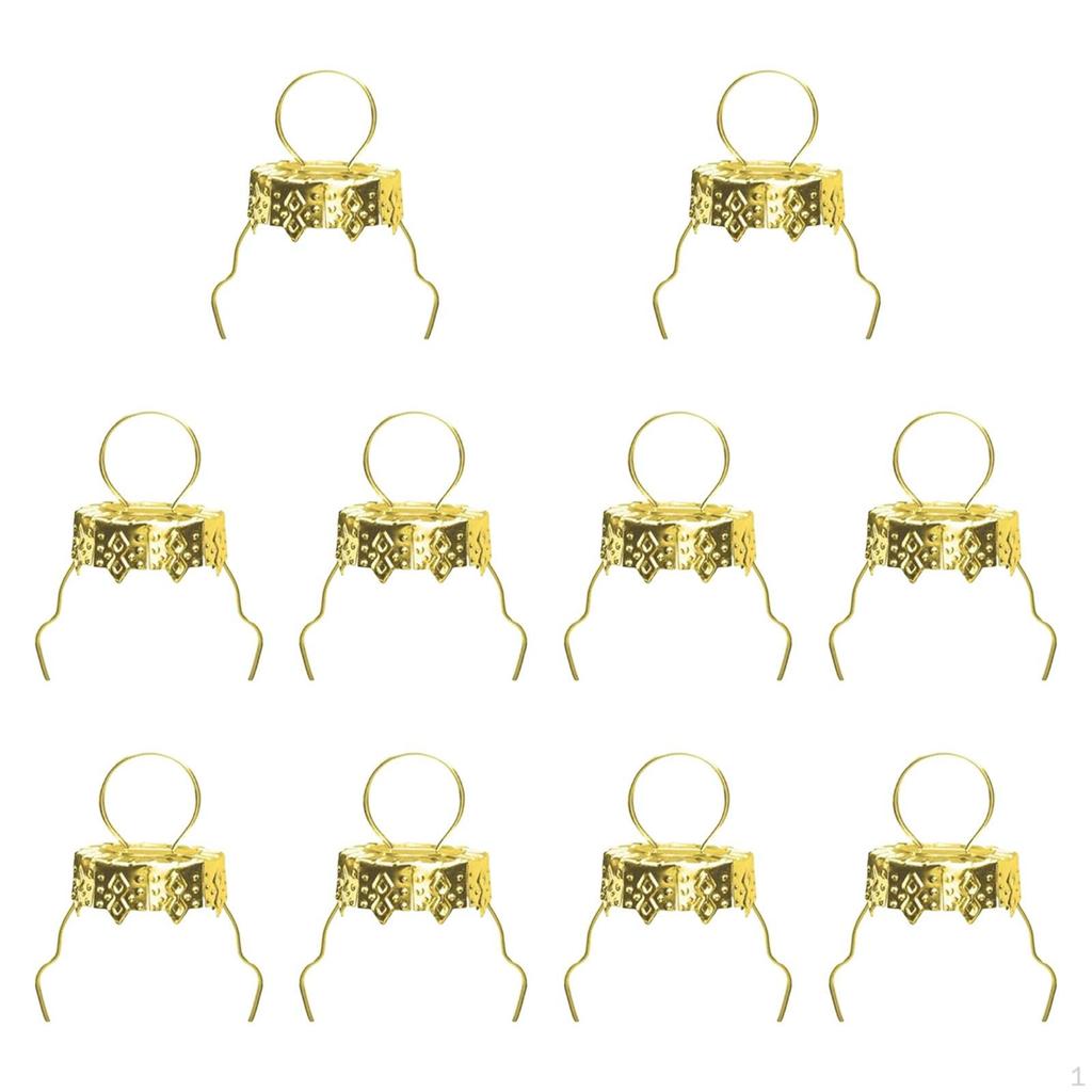 100 Stück Weihnachtskugel Gold Aufhänger für Feiertagspartys Innen Zuhause