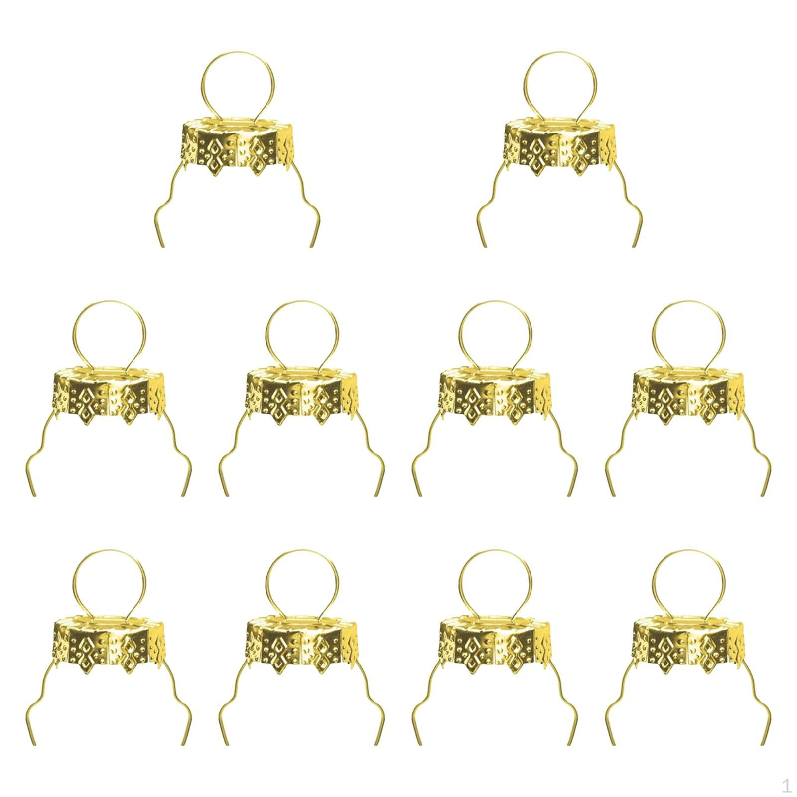 

100 Штук Золоті Підвіски для Різдвяних Куль для Святкових Вечірок У приміщенні Вдома 14mm