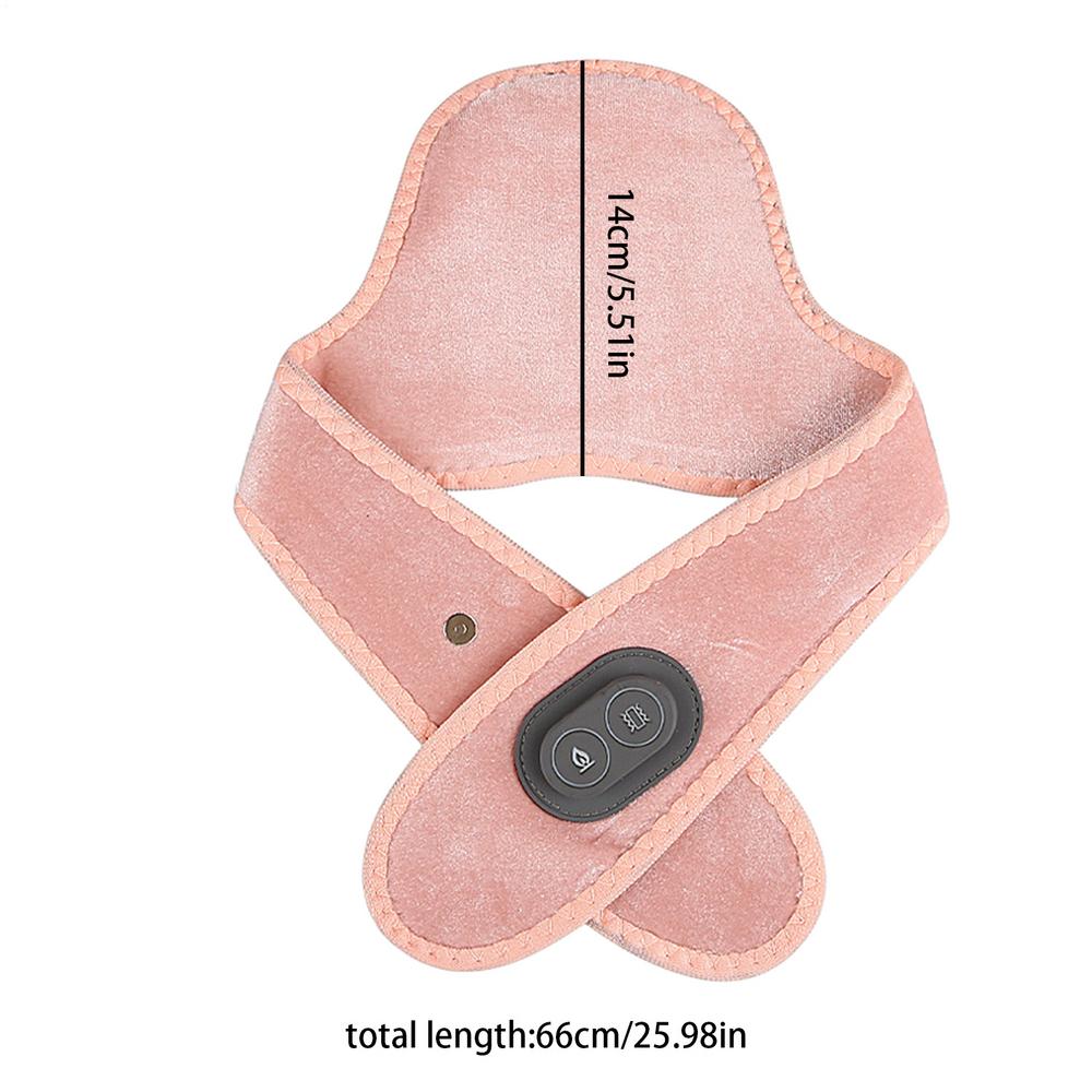 

Heated Neck Wrap Rechargeable 3 Temp Massager Neck Heat Wrap Massage Warmer for Muscle Soreness Stiffness Relaxation Men Women