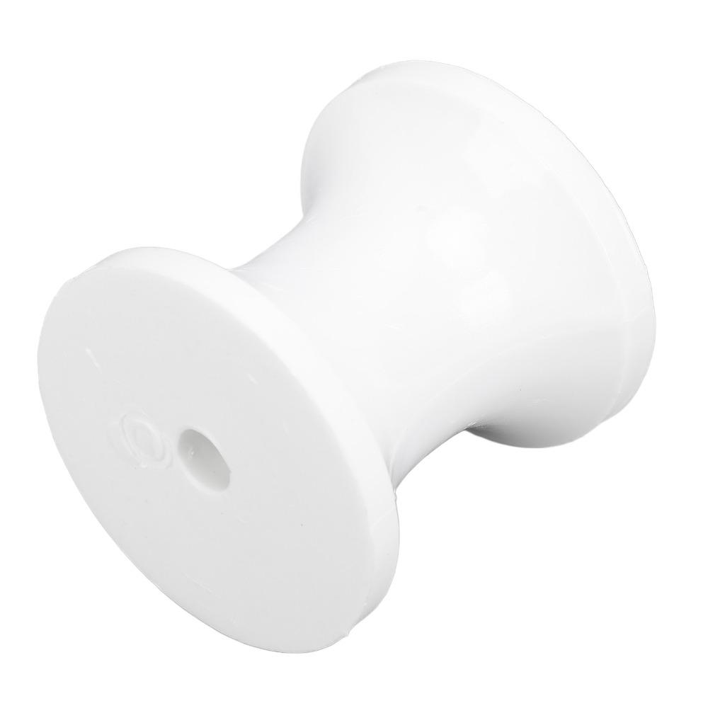 White Bow Stop Roller 51mm Length Nylon Roller Boat Trailer Roller Boat Trailers