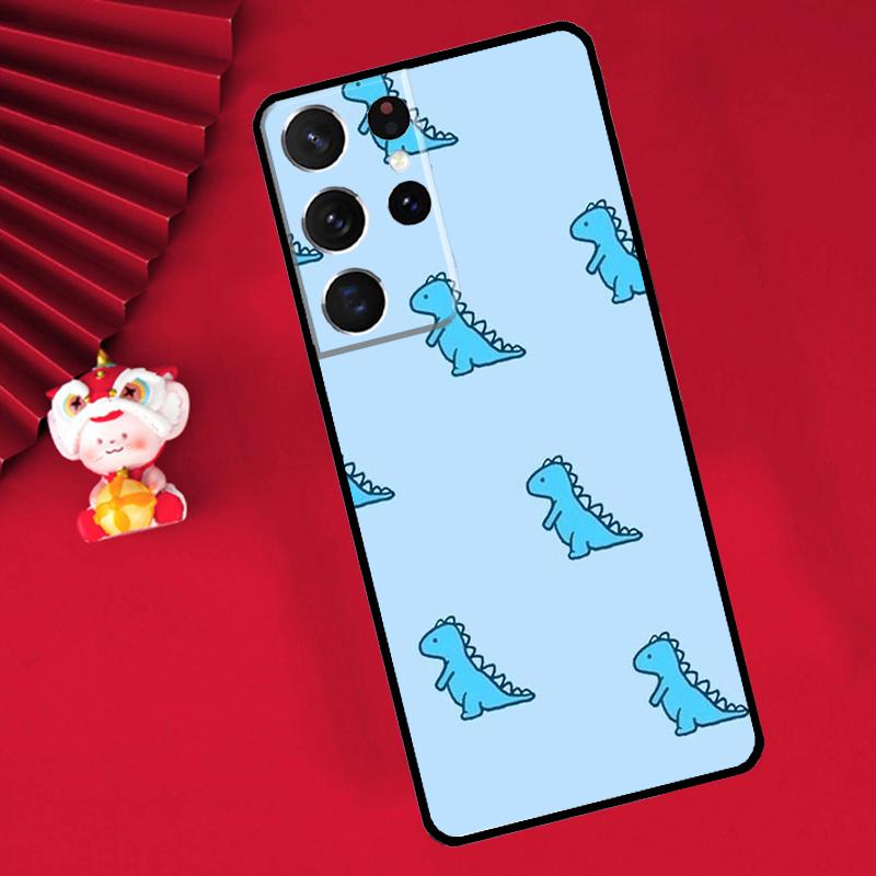 Cute Dino Funda For Samsung Galaxy S24 S23 S22 Ultra Plus S20 S21 FE S8 S9 S10 Note 10 20 Ultra Case