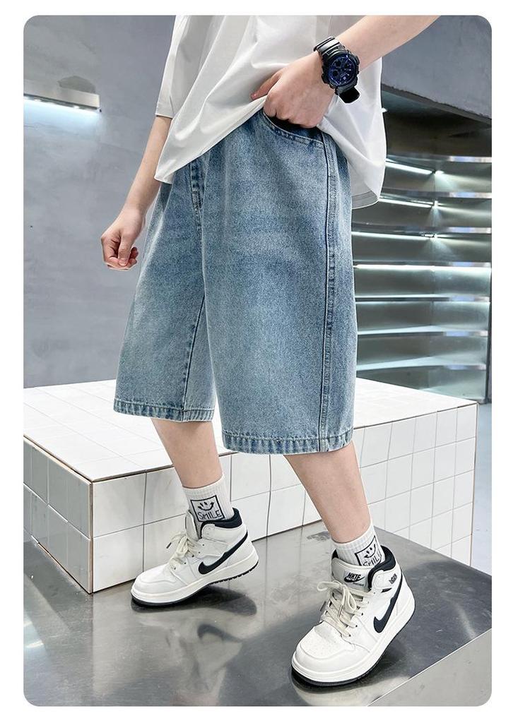 Pantaloncini di jeans estivi a lunghezza media per ragazzi 2026 - Alla moda, Leggeri per bambini più grandi