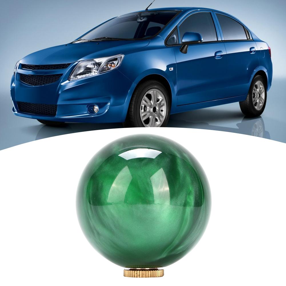 Marble Style Round Ball Gear Shift Shifter Knob Stick Head with Mounting Adapters
