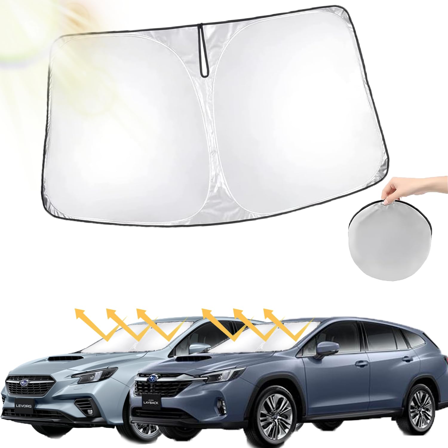 

Oricarmes Subaru Levorg VN5 VN5 VNH Тип Солнцезащитный козырек на лобовое стекло для Levorg, Включает сумку для хранения, Аксессуары Levorg Vn5 2020-настоящее время красный