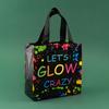 12/30pcs Waterproof Black Non-woven Fabric Bags Packaging Clothes Snack Candy Toy For Baby Shower Kids Party Weeding Decoration