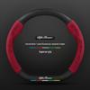 Carbon Fiber & Alcantara Leather Steering Wheel Cover for Alfa Romeo Stelvio, Stanway, Giulia, Juliet