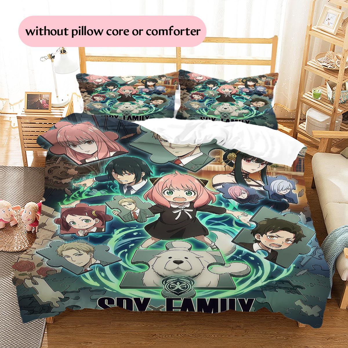 

Spy Play House Design Pattern Bedding Quilt Set Home Decoration Gift (1 * duvet cover + 2 * pillowcase without core) 135x200cm