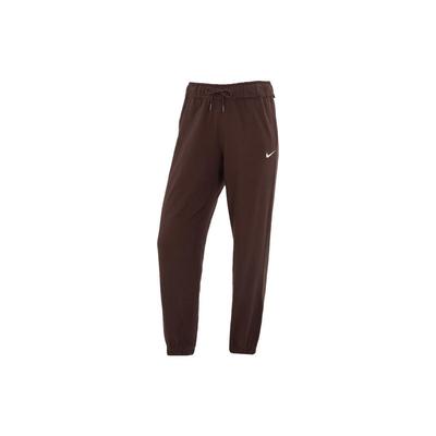 Logo Print Breathable Knit Training Pants Women Pants Brown DM6420-237