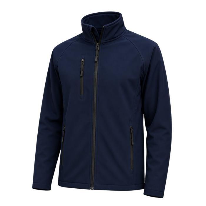 Veste Softshell Homme en Polyester Recyclé bleu marine - Bleu