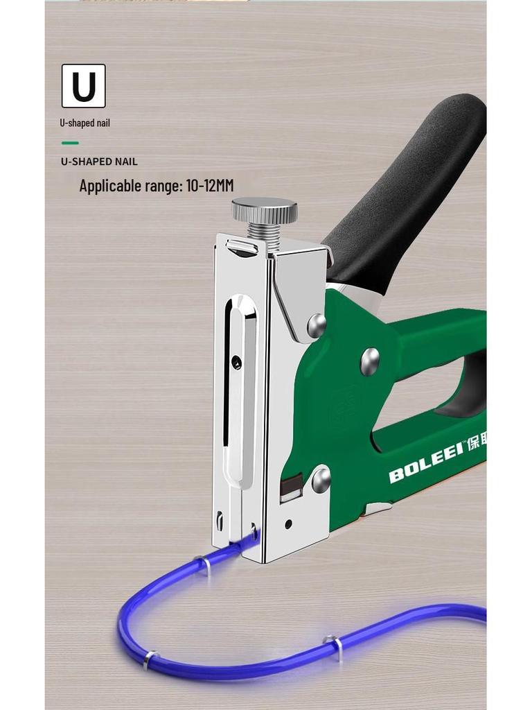 Manual Steel Nail & Staple Gun for Wire Slotting & Woodworking