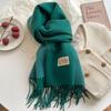 31Colors Fashion Cashmere Scarf for Women Warm Winter Solid Color Double Sided Wraps Neckerchief Poncho Echarpe Pashmina Stoles