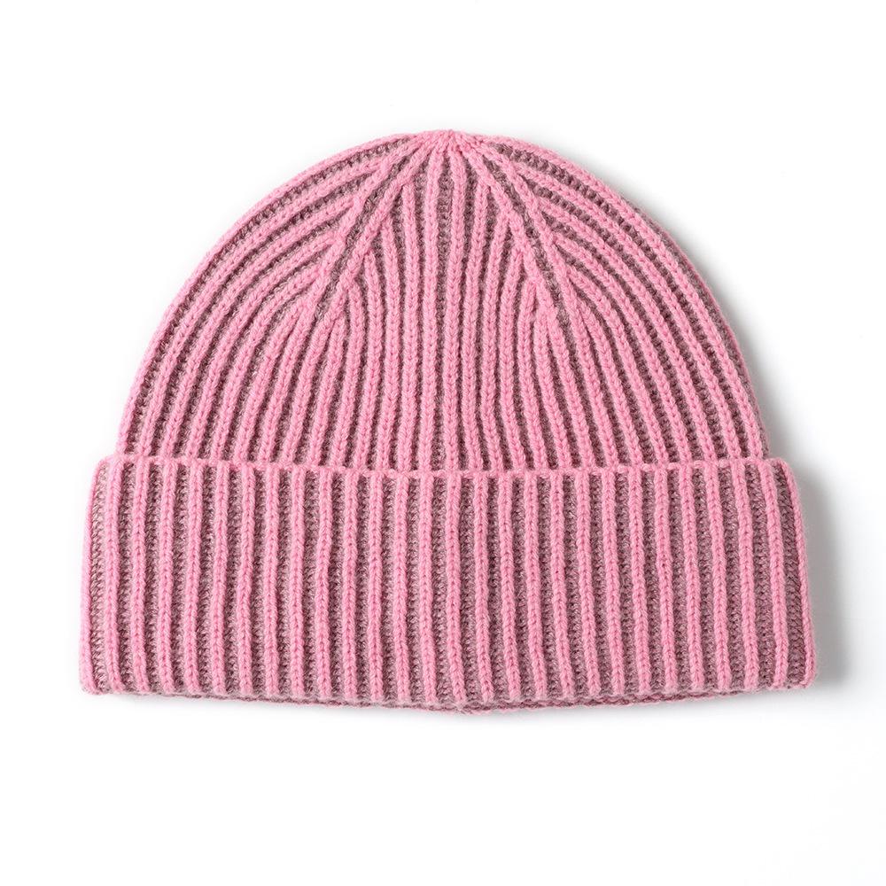 

Yiwu FallSeason and ColdSeason BrandNew Style of Men and Women In Men and Women Versatile Warm Two Color Flip Knitted Cashmere Wool Cold Hat