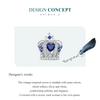 BAMOER 925 Sterling Silver Blue Heart Zircon Crown Bead Vintage Charms for Women Bracelet and Bangle DIY Fine Jewelry