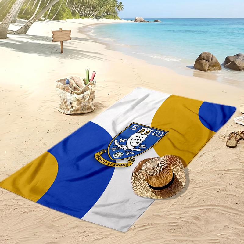 Asciugamano da Spiaggia con Stampa del Sheffield Wednesday Football, Asciugamano Grande Morbido Asciugatura Rapida per Spiaggia Campeggio Nuoto