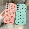 Case for Samsung Galaxy A14 A13 A15 A12 A16 A52 A21s A11 Soft Phone Cover A23 A05 A53 A04 A06 A33 A22 A03 Cartoon Flower Love