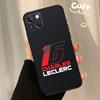 Charles Leclerc 16 F1 Phone Case For iPhone 13 11 12 14 15 16 Pro Max XS X XR 13 12 Mini Plus  Coque