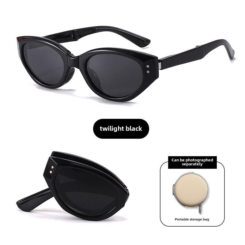 

Женские складные солнцезащитные очки с защитой от УФ-излучения — легкие, стильные и компактные летние очки. One Size