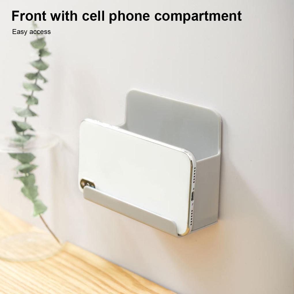 Organizator de telecomandă pentru sufragerie, baie, bucătărie, montare pe perete, suport pentru controler cu orificiu de încărcare pentru hotel