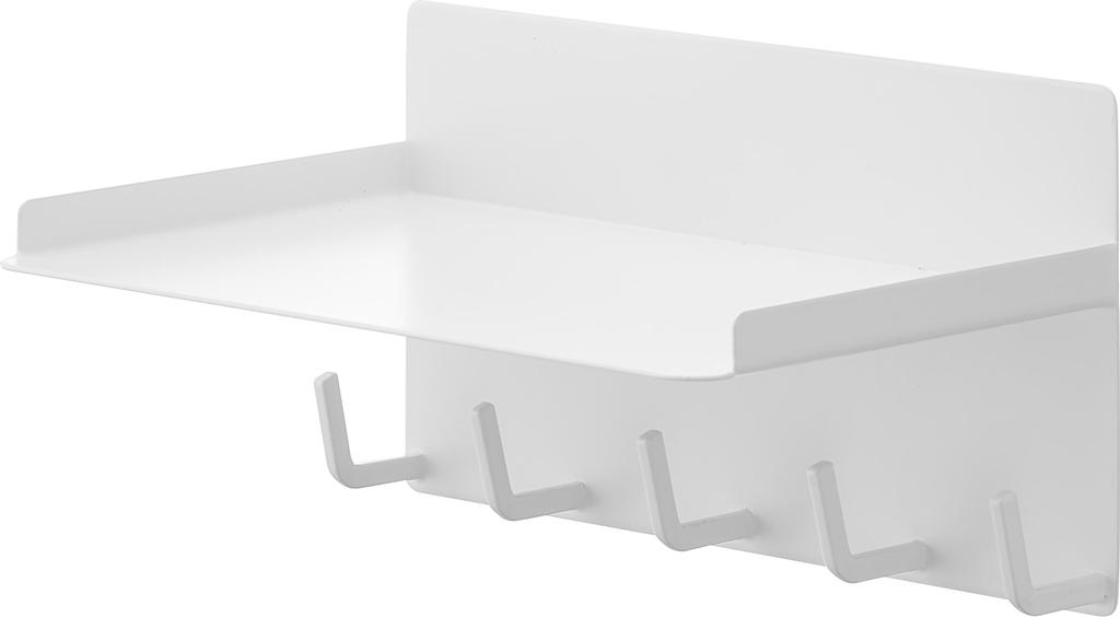 Yamazaki Magnetic Condiment Rack X X Plate Floating Tool 1661 & Hooks, White, W18.5 D12.2 H10cm, Storage, Hooks,