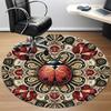 1pc Ladybug Mandala Office Round Area Rug, Under Office Chairs Bedroom Living Room Home Decor, Room Deco, Available In Various Sizes