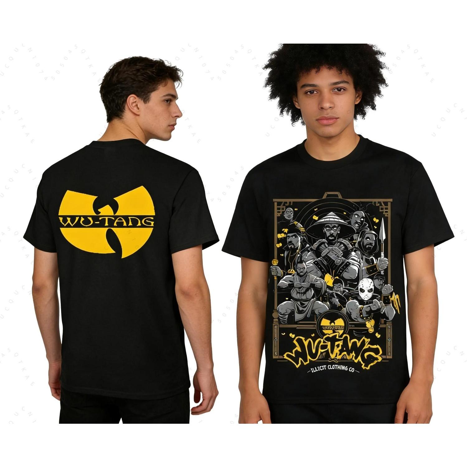 

WU-TANG Clan Album Poster Peripherals Printed T Shirts Men Women Oversized Y2k Classic Street Hip Hop Music Fashion Famale Male Clothing S