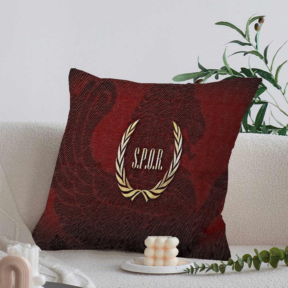 R-Roman S-SPQR Personalized Pillow Dust Cover Bedroom Kids Party Decoration Pillowcase Birthday Children Gift