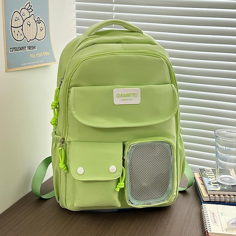 Japan and South Korea Leisure Backpack Large Capacity Class Make-up Bag Simple Junior High School Student Bag Girl