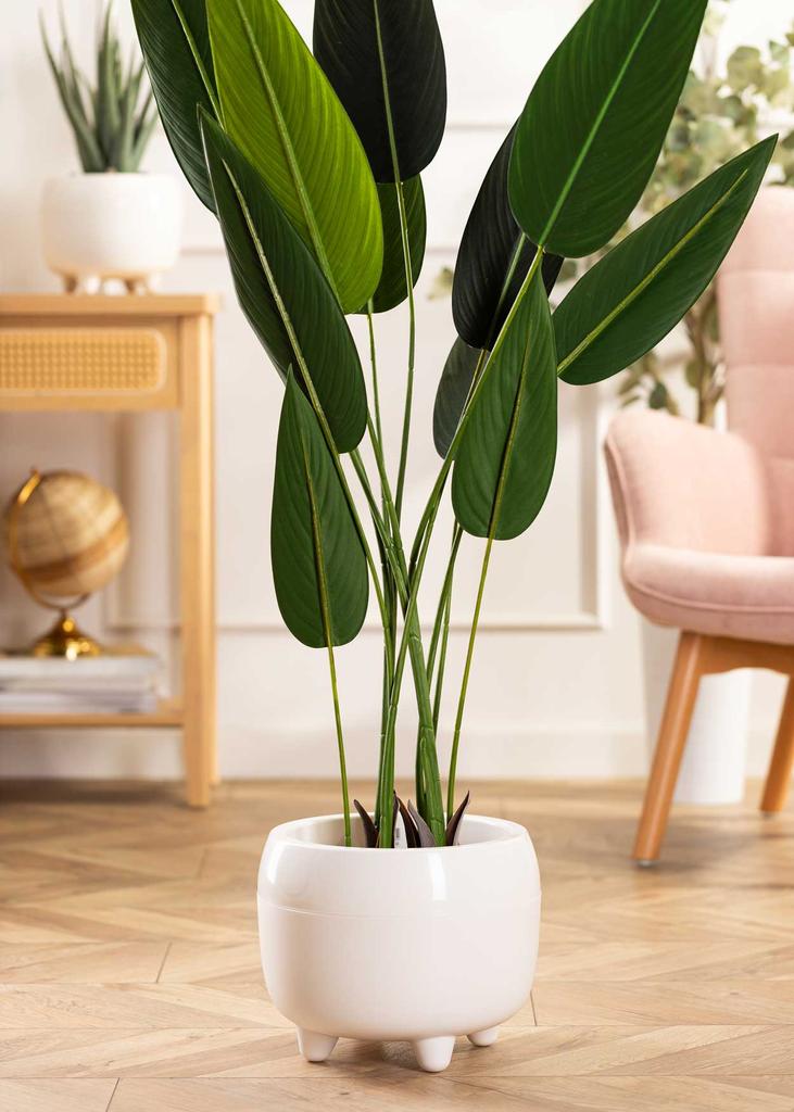 Botanica Cream Flower Pot On Legs