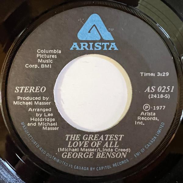 

7inch Record GEORGE BENSON - The Greatest Love Of All / Ali s Th AS0251 Arista 1977 Canada Soul/Funk Used