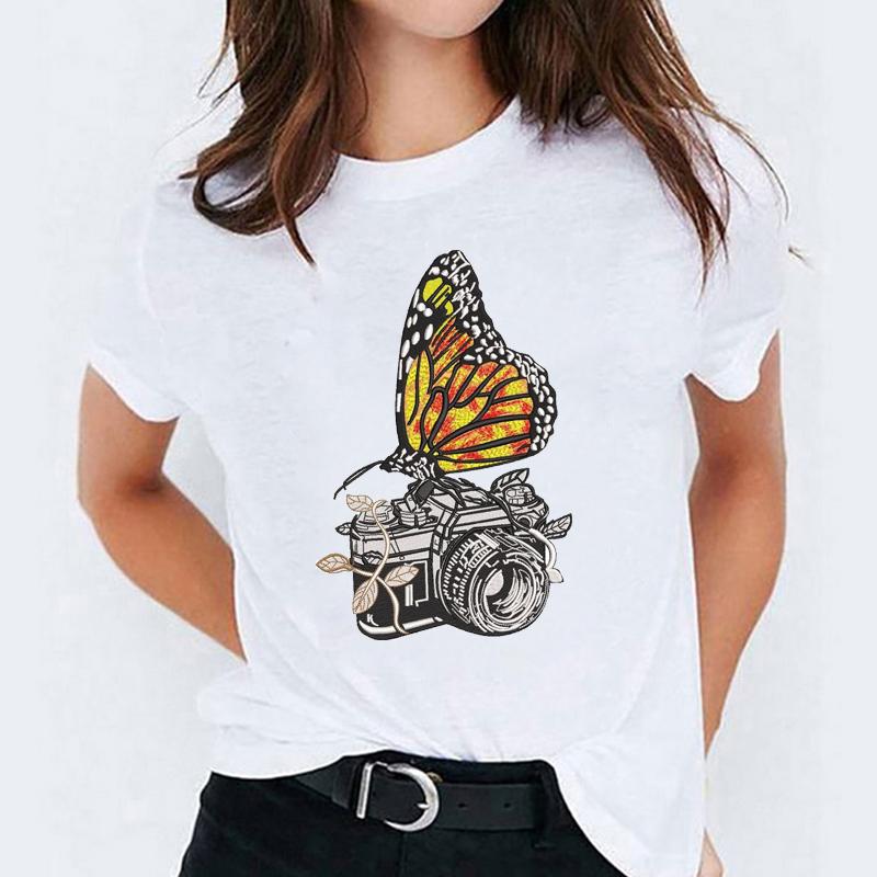 Cheap Lady T-Shirts For Women Plant Cartoon Cute Summer Autumn Short Sleeve  Ladies Print Top Womens Stylish T Shirt Ladies Tee T-Shirt | Joom
