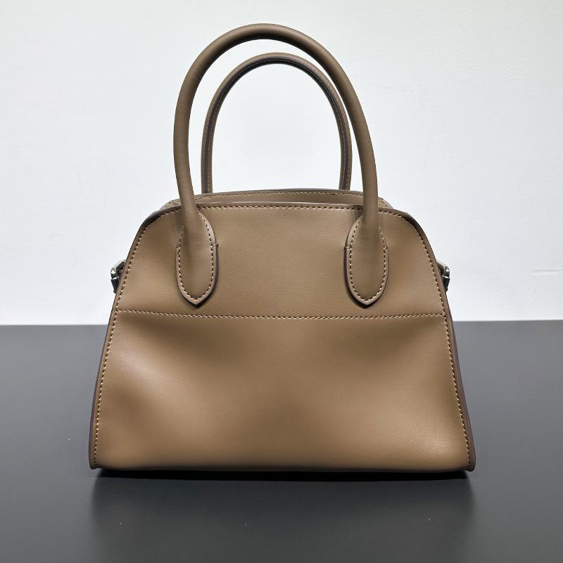 

Сумка-тоут Niche Retro High-end Dong Jie Bai Baihe Same из натуральной кожи, вместительная, ручная сумка-тоут через плечо для поездок на работу 26x18x18cm